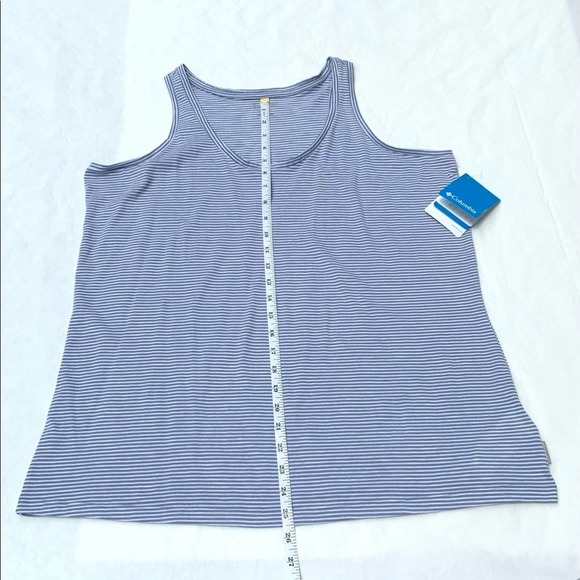 NWT Columbia tank top. Gray and white stripe. Size xl. - Picture 4 of 10